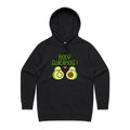 Holy Guacamole, Pregnant Avocado Women's AS Colour Hoodie Black Womens Hoodie Food Printed In Australia