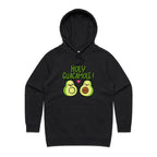 Holy Guacamole, Pregnant Avocado - Womens Hoodie Black Womens Hoodie Food Printed In Australia