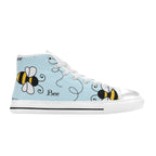 Bumble Bee - Kids High Top Canvas Shoes