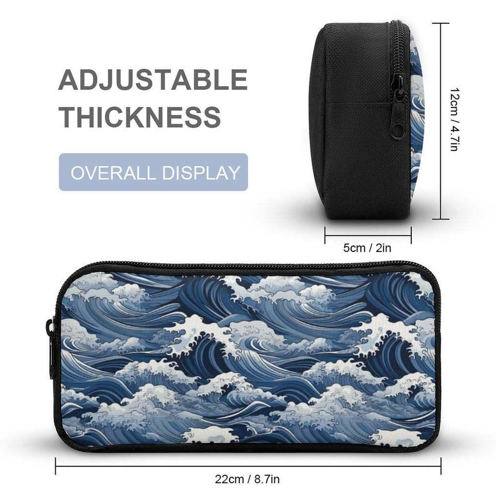 Japanese Waves Backpack, Lunch Bag & Pencil Case Set