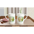 You're The Avocado To My Toast, Valentine - White 10oz Porcelain Slim Mug Porcelain Mug Food Globally Fulfilled Love