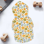 Retro Boho Flower Pet Hoodie (Small Size)