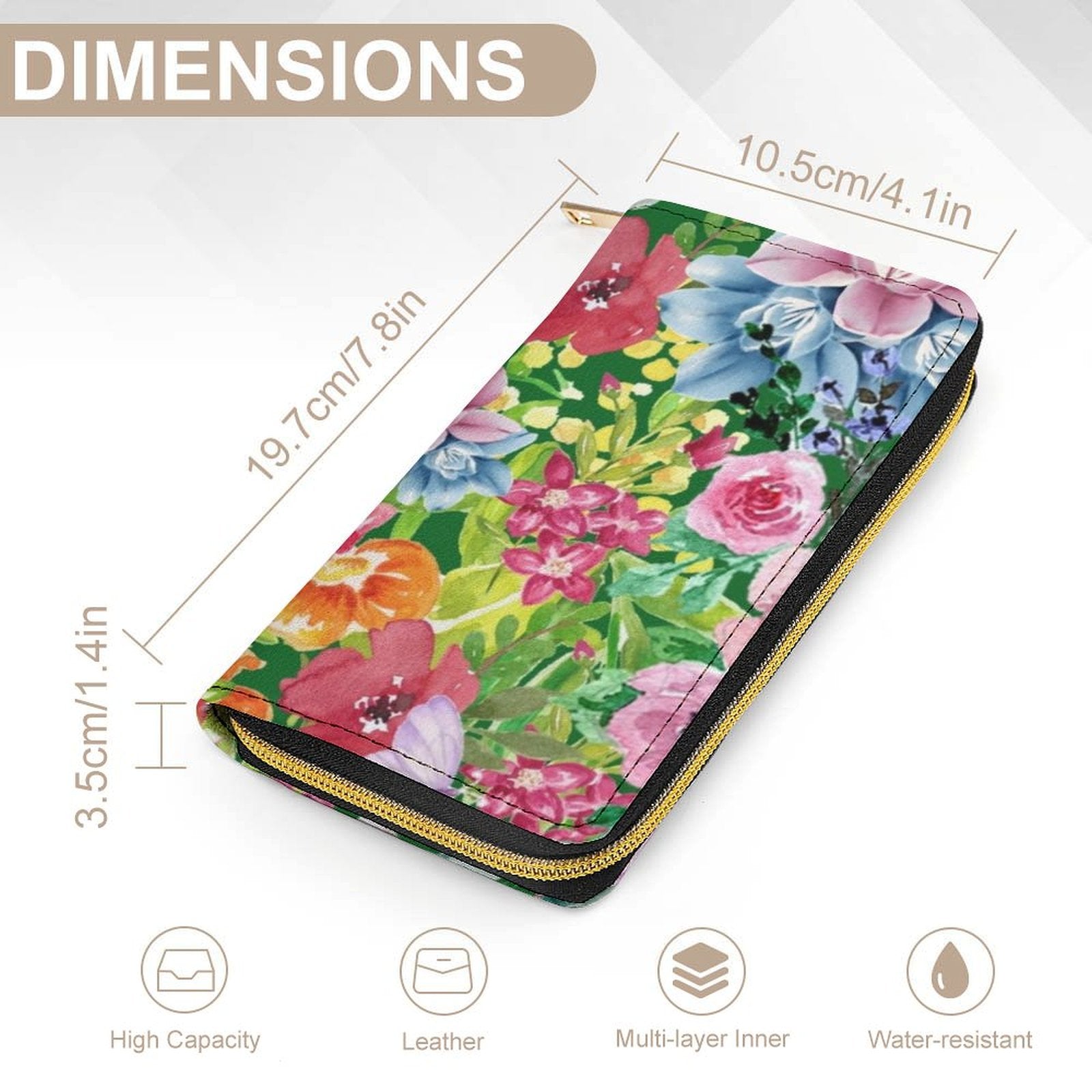Bright Floral -  PU Leather Wallet