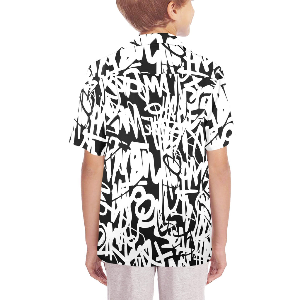 Graffiti - Senior Kids Hawaiian Shirt