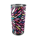 Colour Burst - 20oz Mobile Tumbler with Lid (Black Lock) One Size 20oz Travel Mug Printed Offshore