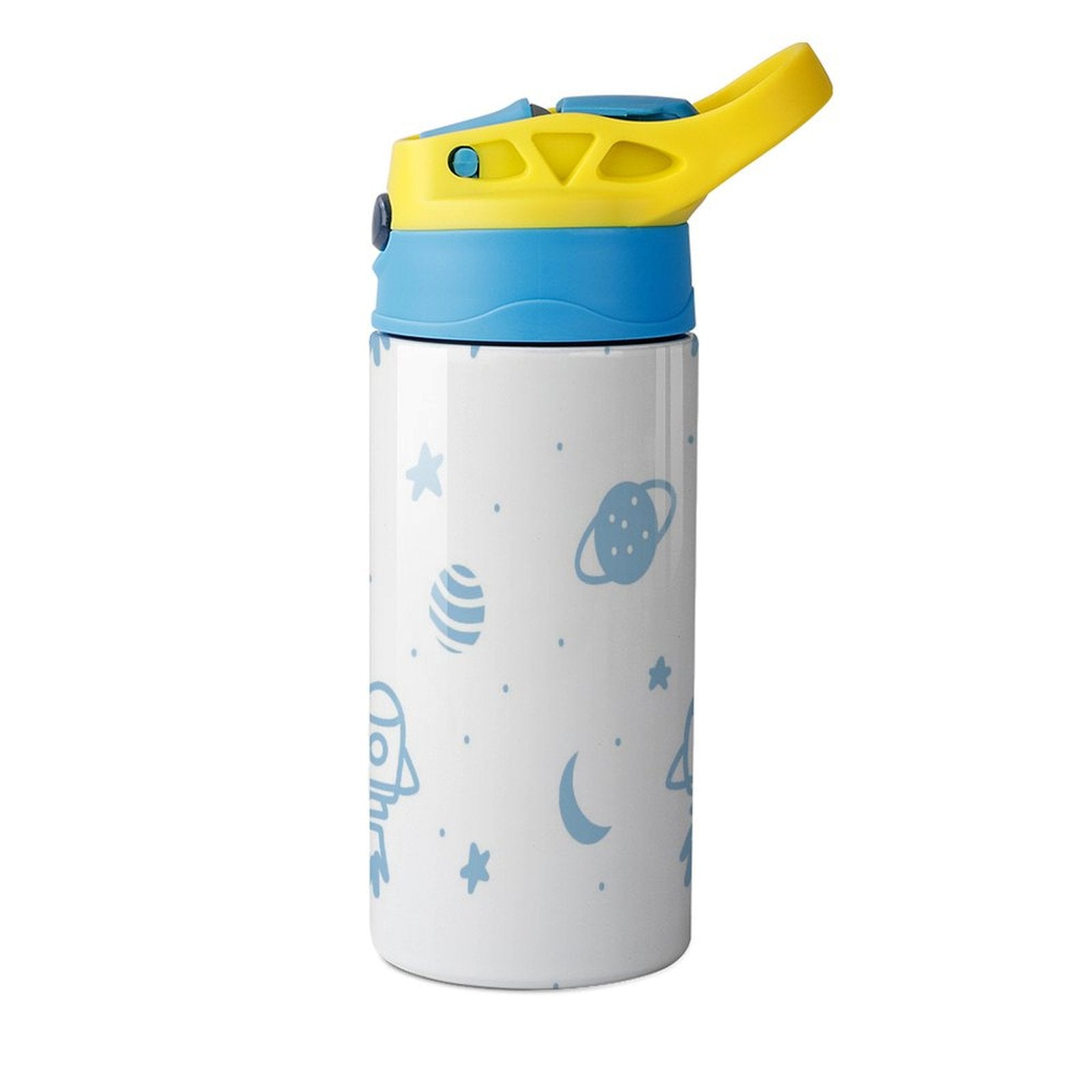 Blue Space - Little Kids Water Bottle Little Kids Water Bottle Printed Offshore Space