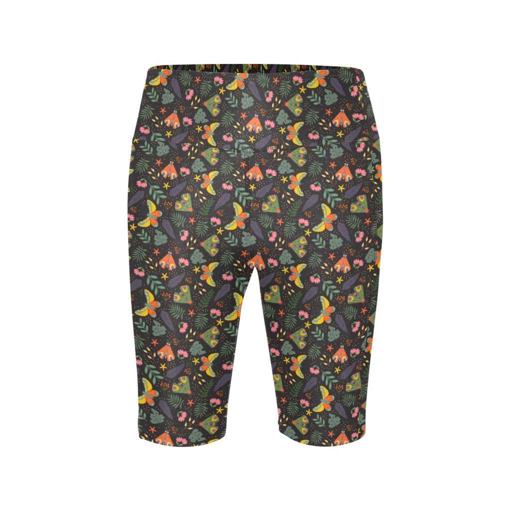 Dark Butterfly Women's Bike Shorts With Side Pockets