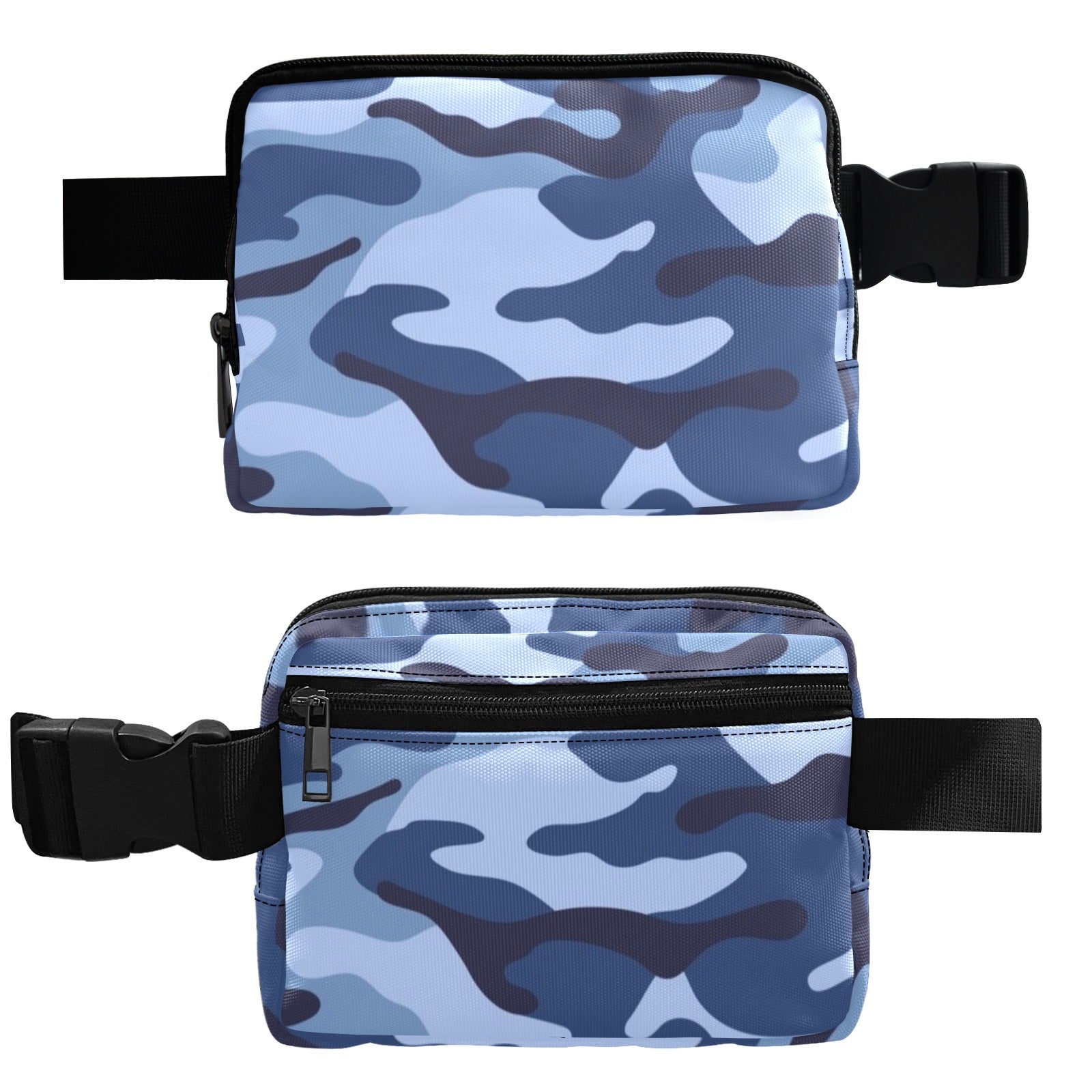 Blue Camouflage - Belt Bag