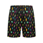 Fun Lightning Men's Mid-Length Beach Shorts Men's Mid-Length Beach Shorts comic Printed Offshore