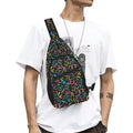 Squiggle Time Chest Bag One Size Cross Body Chest Bag Printed Offshore
