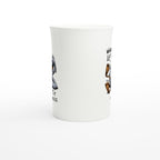 Whatever Life Throws At You, Duck And Let It Hit Someone Else - White 10oz Porcelain Slim Mug Porcelain Mug animal Globally Fulfilled