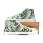 Cockatoo Women's High Top Canvas Shoes Womens Classic High Top Shoes animal Printed Offshore