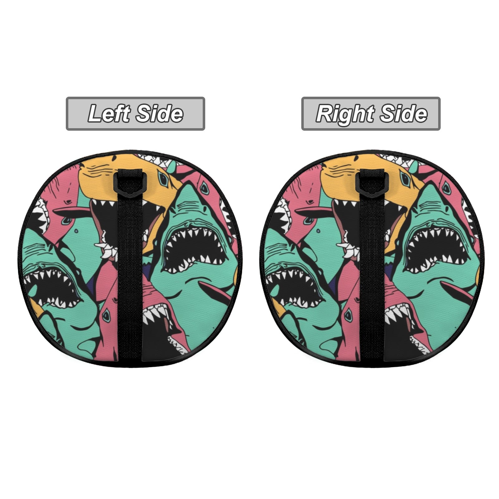 Scary Sharks Duffle Bag Duffle Bag Printed Offshore
