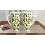 Cute Avocados - White Latte 17oz Ceramic Mug Latte Mug food Globally Fulfilled