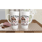 You're The Marshmallow To My Hot Chocolate, Valentine - White Latte 17oz Ceramic Mug Latte Mug Food Globally Fulfilled Love