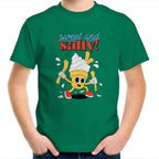 Sweet And Salty, Ice Cream And Fries - Kids Youth T-Shirt Kelly Green Kids Youth T-shirt Food Printed In Australia