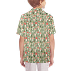Mushroom Garden Senior Kids Hawaiian Shirt Senior Kids Hawaiian Shirt 8-15 Printed Offshore