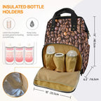 Coffee Beans - Multi-Function Backpack, Nappy / Diaper Bag