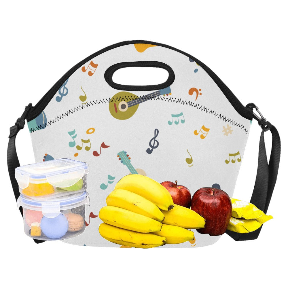 Guitar Music - Neoprene Lunch Bag Neoprene Lunch Bag Printed Offshore