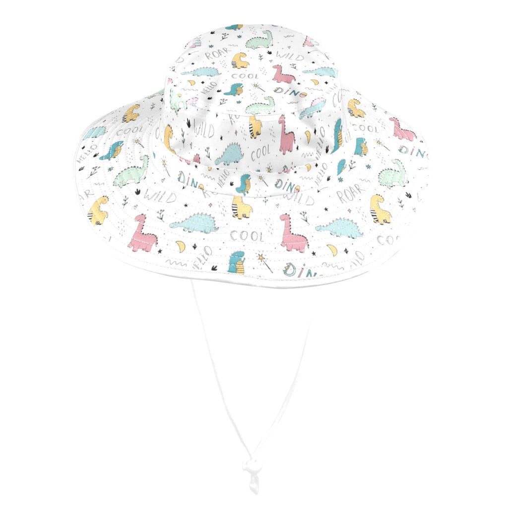 Quirky Dinosaurs Wide Brim Bucket Hat Wide Brim Bucket Hat animal Printed Offshore