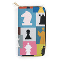 Colourful Chess - PU Leather Wallet white 19.7x10.5cm Zippered Wallet / Purse Printed Offshore