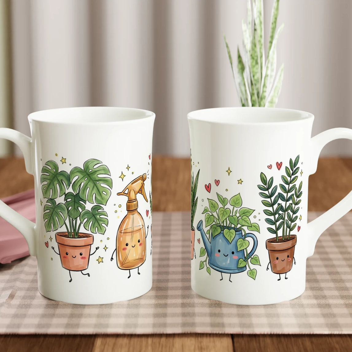 Plant Lover White 10oz Porcelain Slim Mug Default Title Porcelain Mug Globally Fulfilled Plants