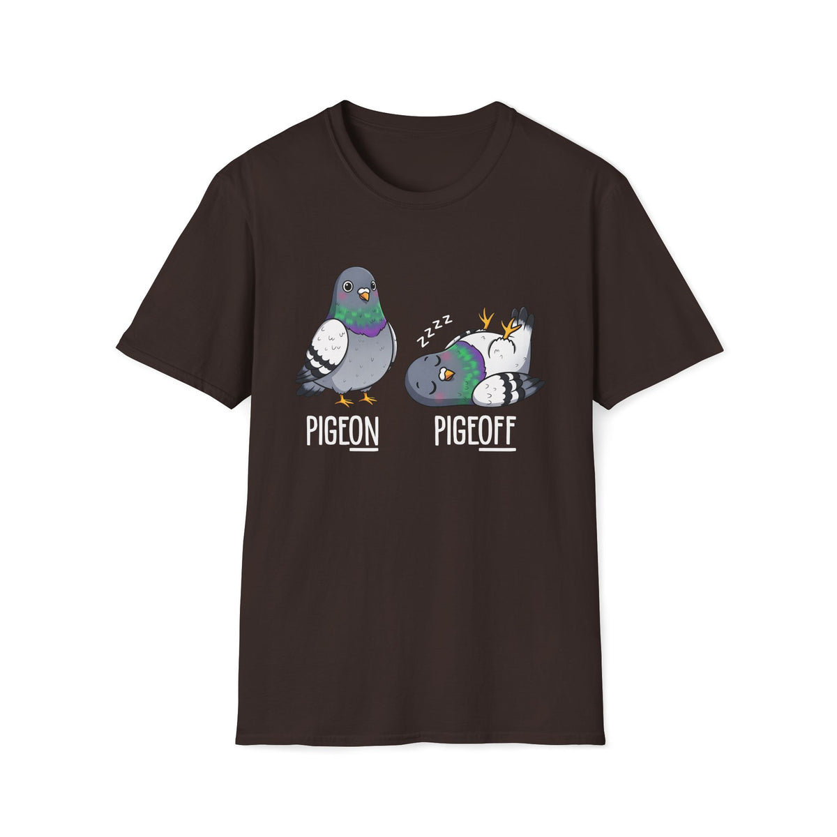 Pigeon vs Pigeoff Unisex T-Shirt Unisex Adult T-shirt Birds Globally Fulfilled