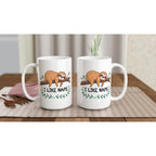 Sloth, I Like Naps - White 15oz Ceramic Mug 15oz Mug animal Globally Fulfilled