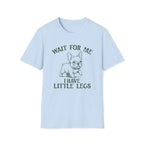 Wait For Me French Bulldog Unisex T-Shirt Light Blue Unisex Adult T-shirt animal Globally Fulfilled