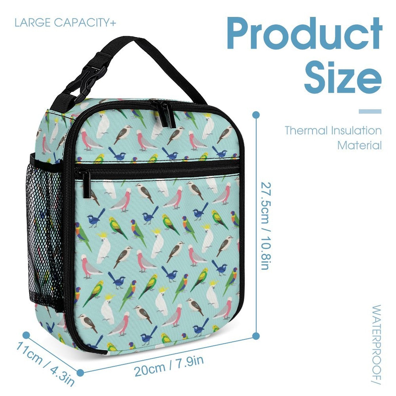 Australian Birds Backpack, Lunch Bag & Pencil Case Set