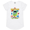 Fun Begins With The Press Of A Button, Game Console Women's AS Colour Scoop Neck T-Shirt White Womens Scoop Neck T-shirt Games Printed In Australia
