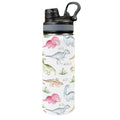 Dinosaur Garden - Insulated Water Bottle with Dual-Use Lid (18oz) One Size Insulated Water Bottle with Dual-Use Lid (18oz) animal Printed Offshore