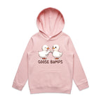 Goose Bumps - Kids Hoodie Pink Kids Hoodie Printed In Australia