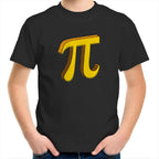 Pi - Kids Youth T-Shirt Black Kids Youth T-shirt Printed In Australia Science