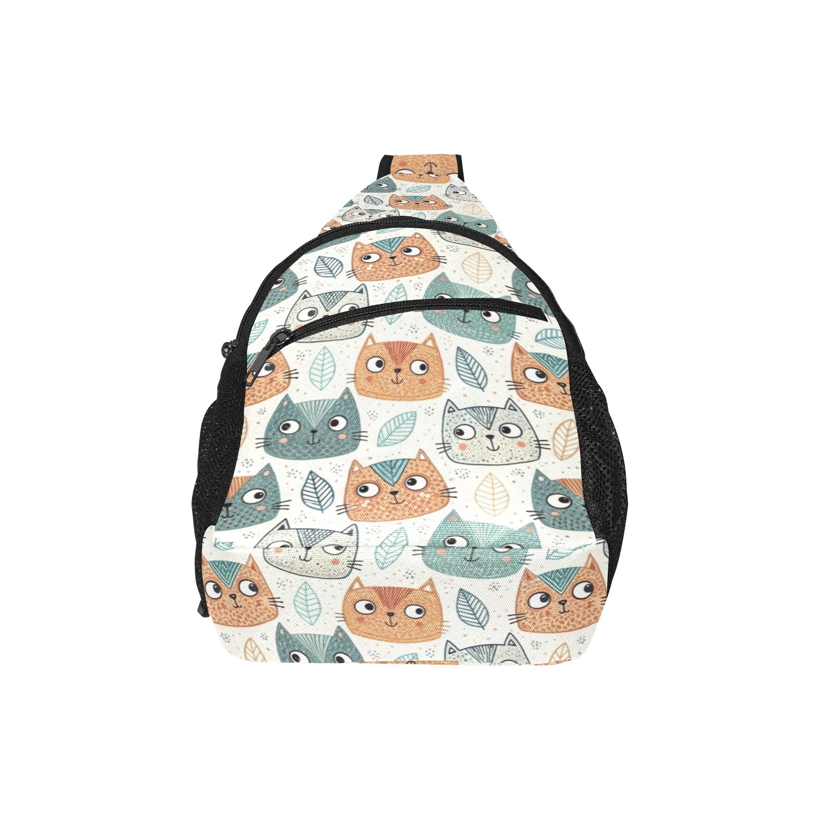 Cute Cat Faces Chest Bag Cross Body Chest Bag animal Printed Offshore
