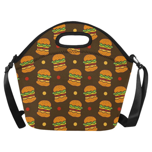 Burgers - Neoprene Lunch Bag One Size Neoprene Lunch Bag Printed Offshore