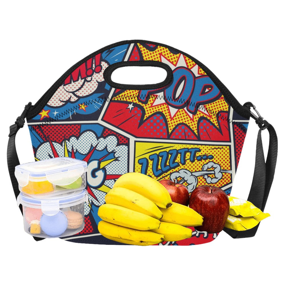 Comic Book - Neoprene Lunch Bag Neoprene Lunch Bag Printed Offshore
