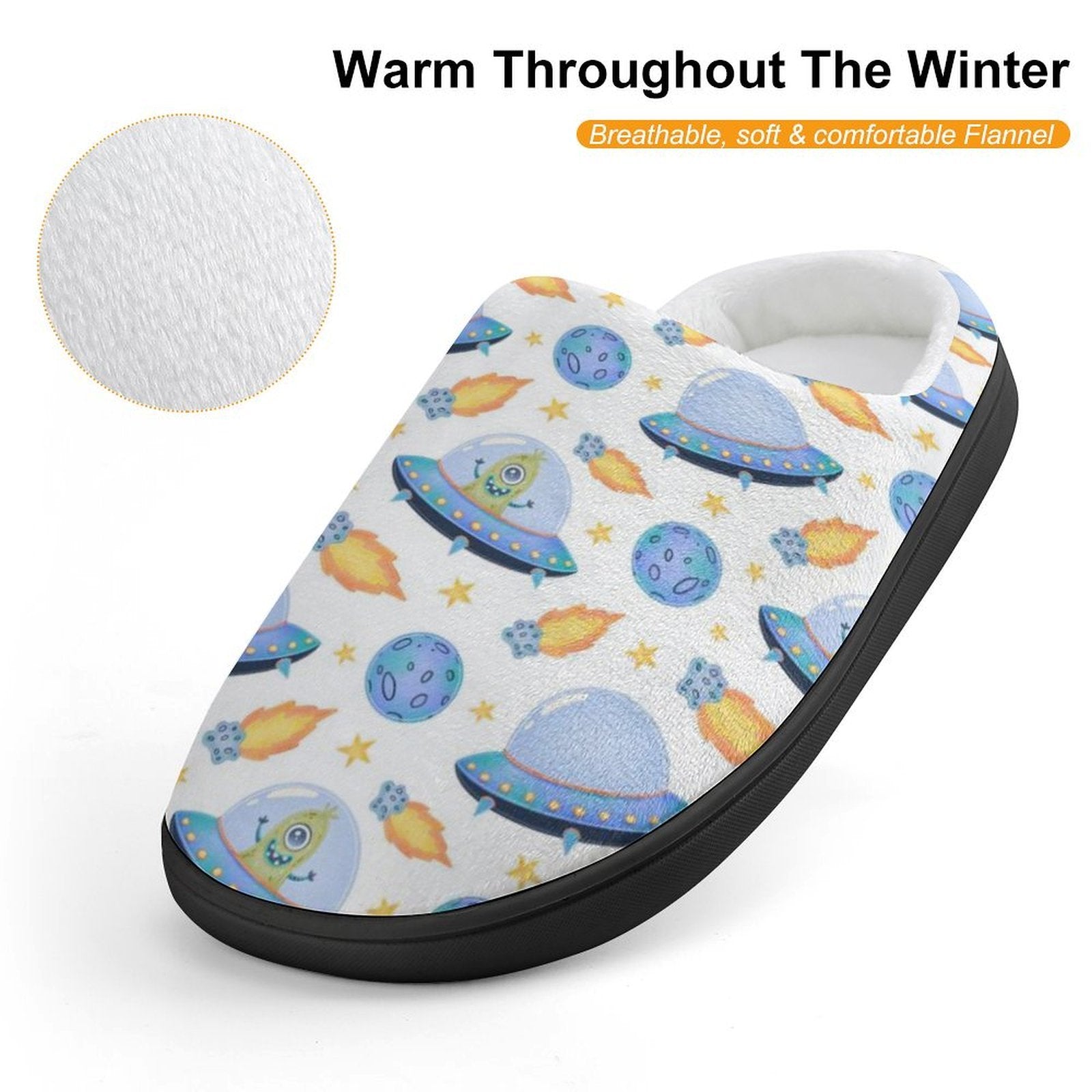 UFO's Kids Cotton Slippers