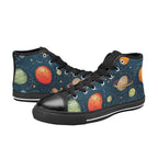 Galaxy - Women's High Top Canvas Shoes