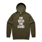 I'm With The Band - Mens Hoodie Army Mens Hoodie Music Printed In Australia