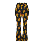 Pizzas High Waist Crossover Tummy Control Flare Leggings High Waist Flare Leggings Food Printed Offshore