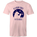 If A Bear Toots In The Woods, Trumpet Player Men's AS Colour T-Shirt Pink Mens T-shirt animal Music Printed In Australia
