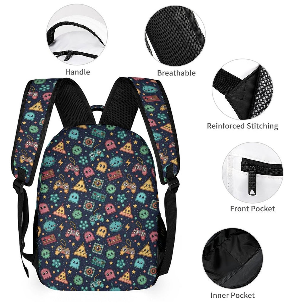 Video Game Backpack, Lunch Bag & Pencil Case Set