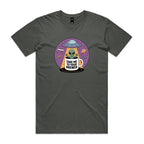 Coffee, Alien, UFO, Take Me To Your Brewer Men's AS Colour T-shirt Charcoal Mens T-shirt Coffee Printed In Australia Sci Fi