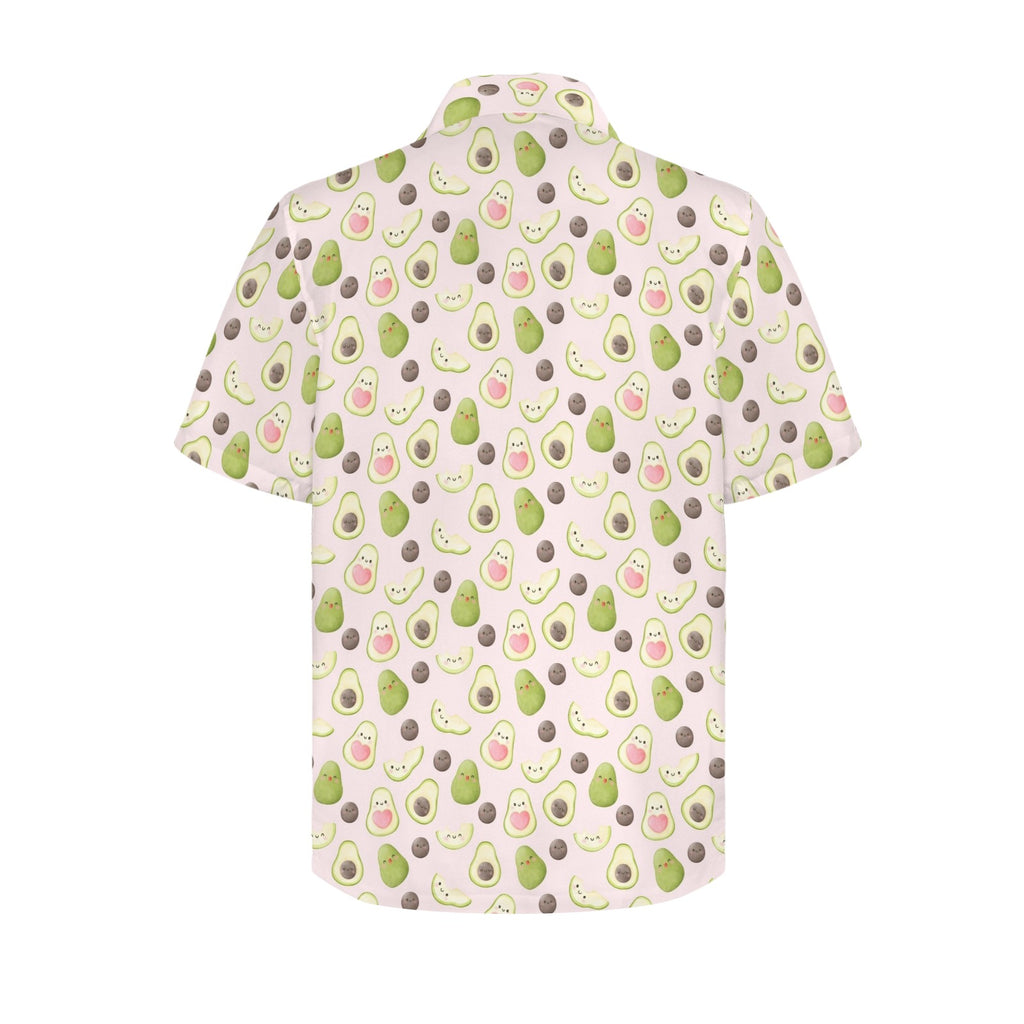 Avocado Love Men's Short Sleeve Hawaiian Shirt Men's Hawaiian Shirt (New) Food Printed Offshore