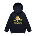Sandwich, It's What's On The Inside That Counts Kids AS Colour Hoodie Navy Kids Hoodie Printed In Australia
