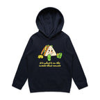 Sandwich, It's What's On The Inside That Counts - Kids Hoodie Navy Kids Hoodie Printed In Australia