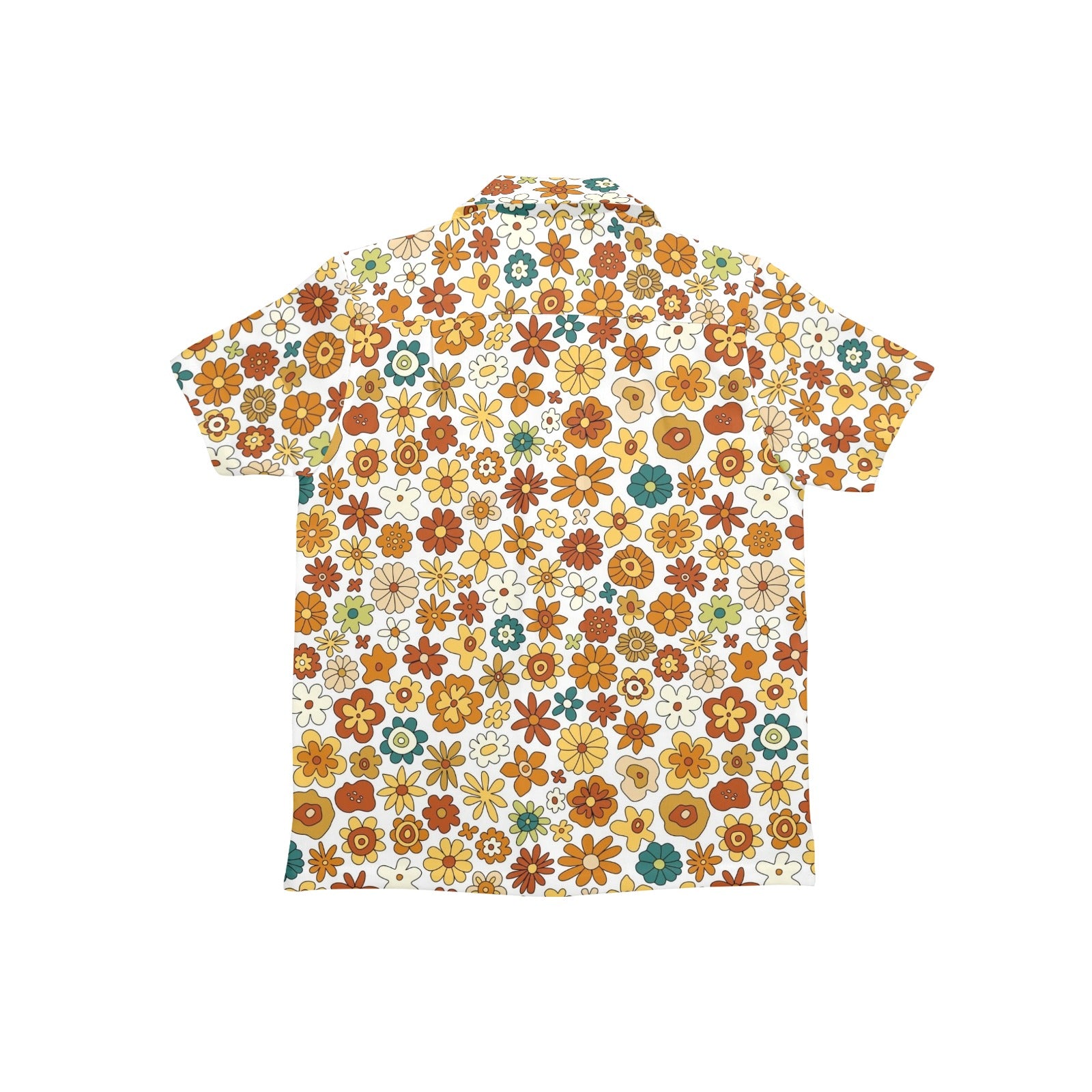 70's Style Floral Junior Kids Hawaiian Shirt