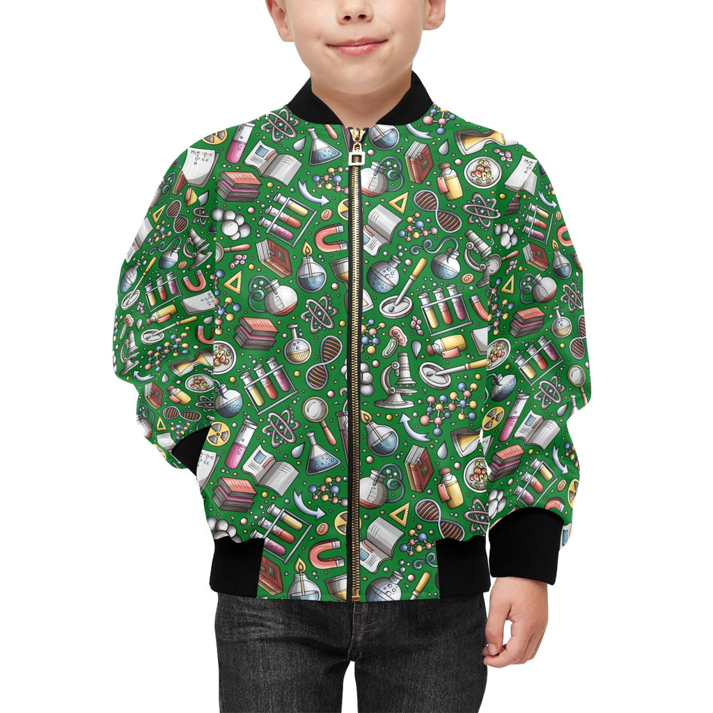 Science Love Kids Bomber Jacket Kids Bomber Jacket Printed Offshore Science
