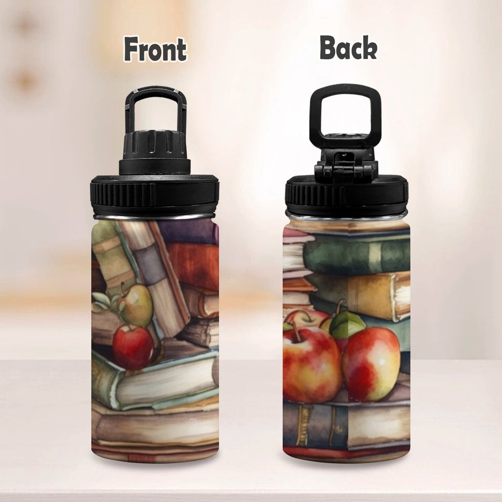 Watercolour Books - Kids Water Bottle with Chug Lid (12 oz) Kids Water Bottle with Chug Lid Printed Offshore Reading